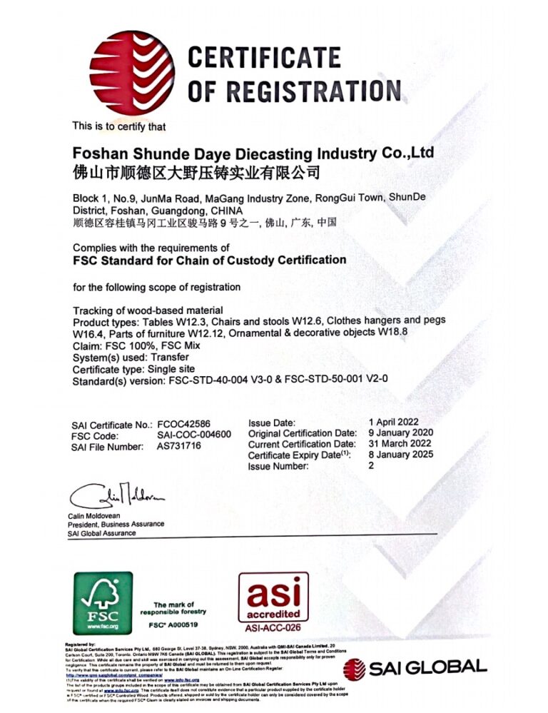 DAYE has obtained FSC Forest Management Certification